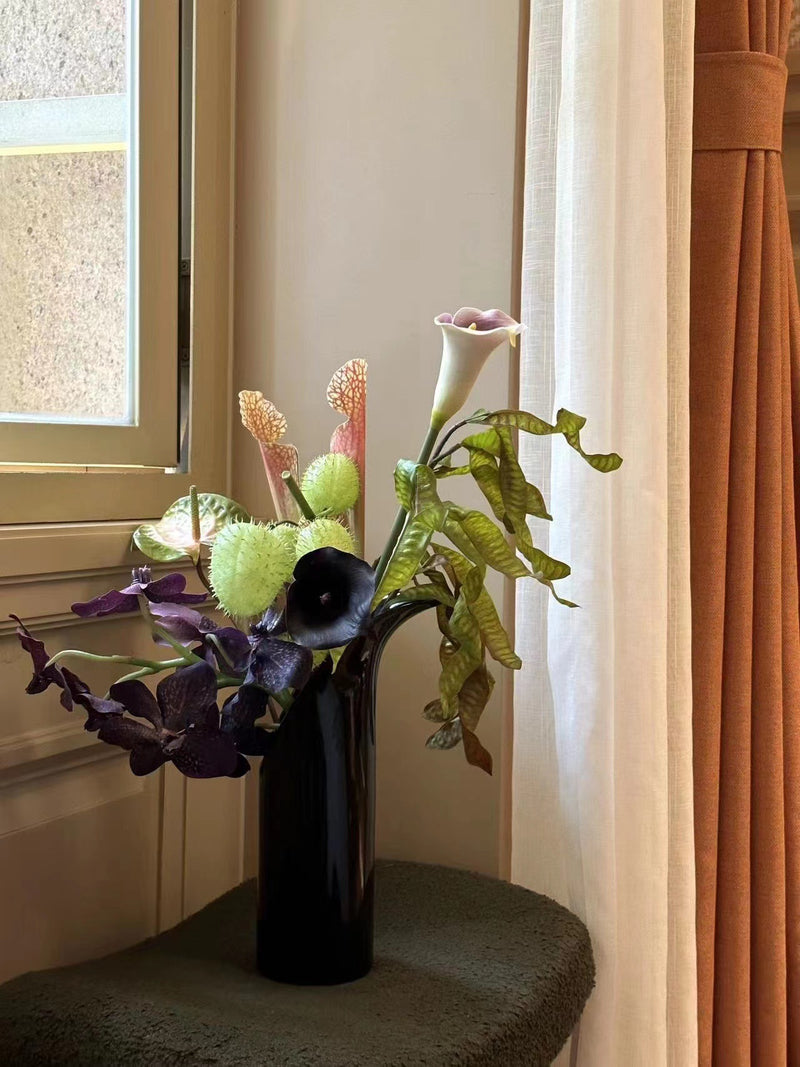 Hand-Painted Ceramic Vase - Artisan Home Decor for Living Room