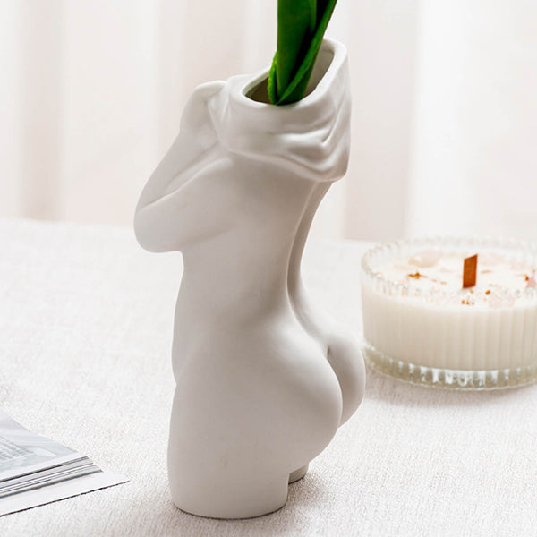 Artistic Human Ceramic Vases - Decorative Art Ornaments for Home