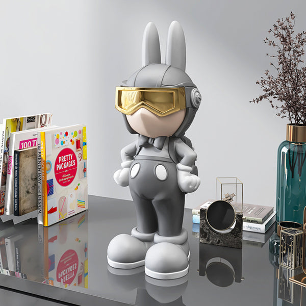 Cute Rabbit Home Ornament - Modern Animal Decoration for Living Room