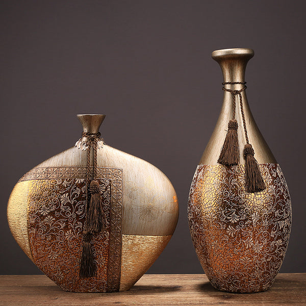 Creative Decorative Vase - Modern Living Room Home Decor Centerpiece