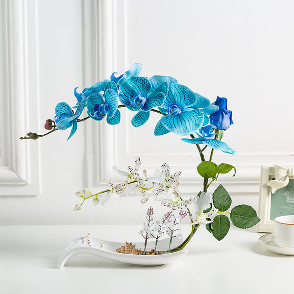 Silk Rose Floral Decoration - Artificial Flowers for Living Room Home Decor