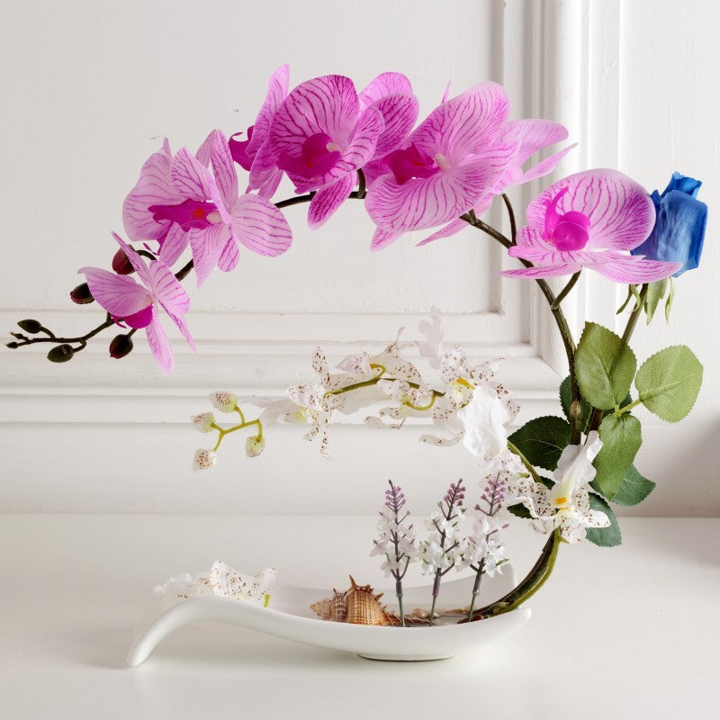 Silk Rose Floral Decoration - Artificial Flowers for Living Room Home Decor