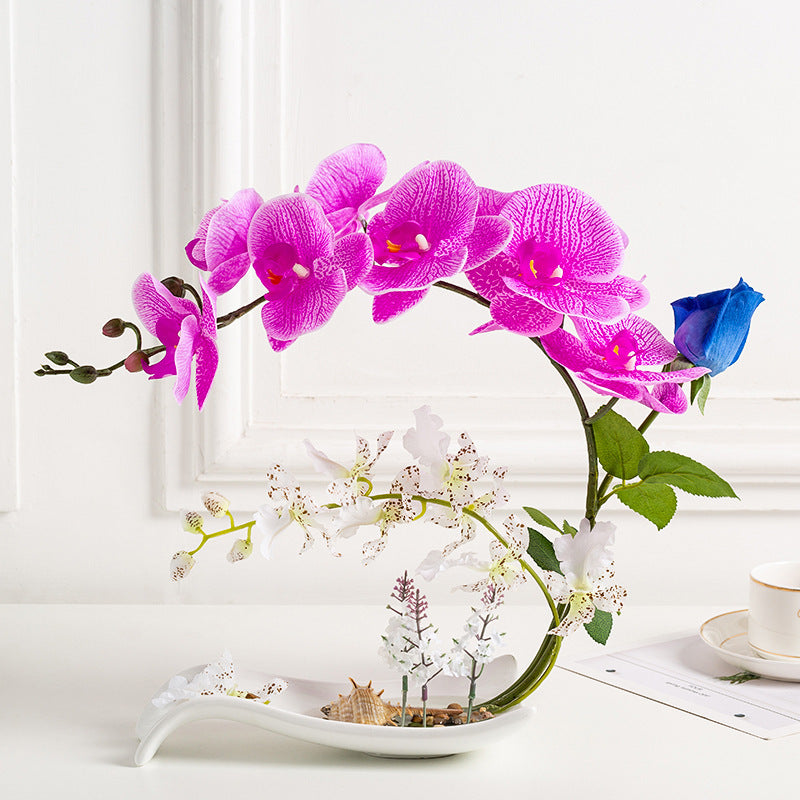 Silk Rose Floral Decoration - Artificial Flowers for Living Room Home Decor