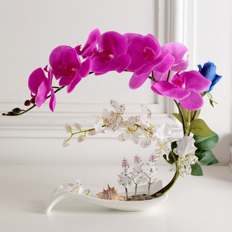 Silk Rose Floral Decoration - Artificial Flowers for Living Room Home Decor