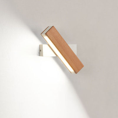 Wooden LED Wall Lamp Modern Adjustable Lighting