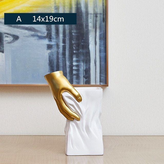 Creative European Decorative Vase - Resin Ornament for Home Styling