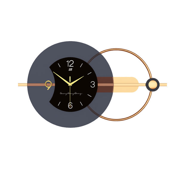 Large Fashion Wall Clock - Modern Living Room Decoration 80x38cm