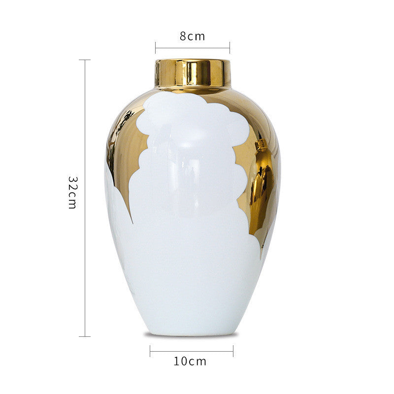 Luxury Ceramic Vases - Creative Electroplated Porcelain Home Decor