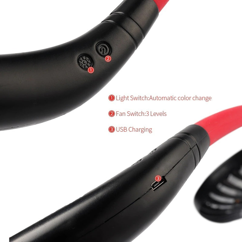 Mini Portable Hanging Neckband  Air Cooler Conditioner
