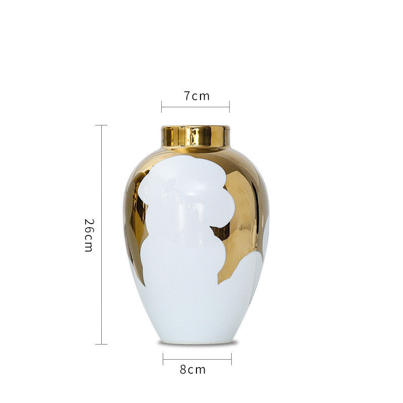 Luxury Ceramic Vases - Creative Electroplated Porcelain Home Decor
