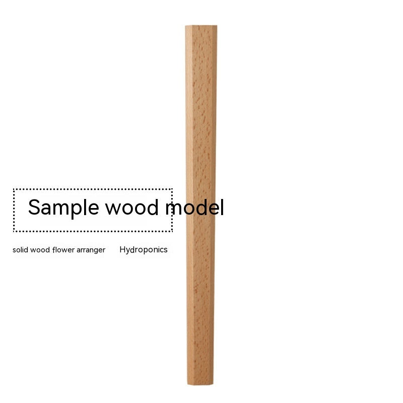 Japanese Style Wooden Flower Vase - Wall Hanging Hydroponic Arrangement