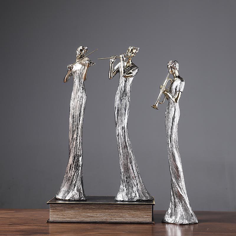 Luxury Resin Craft Character Ornament - Living Room Home Decoration