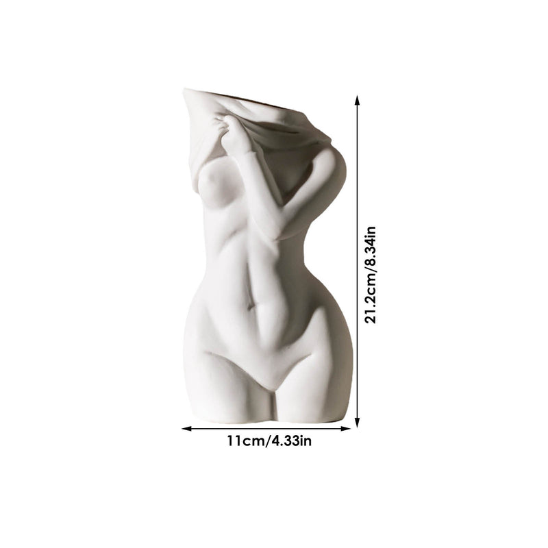 Artistic Human Ceramic Vases - Decorative Art Ornaments for Home