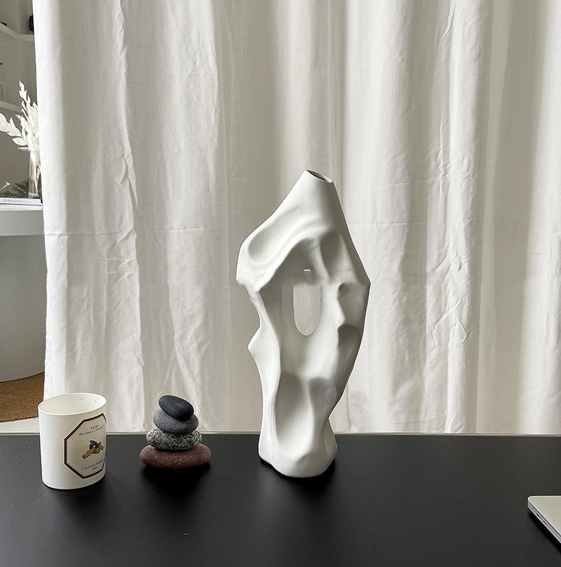 Artistic Medieval Sculpture Vases - Decorative Ceramic Art Ornaments