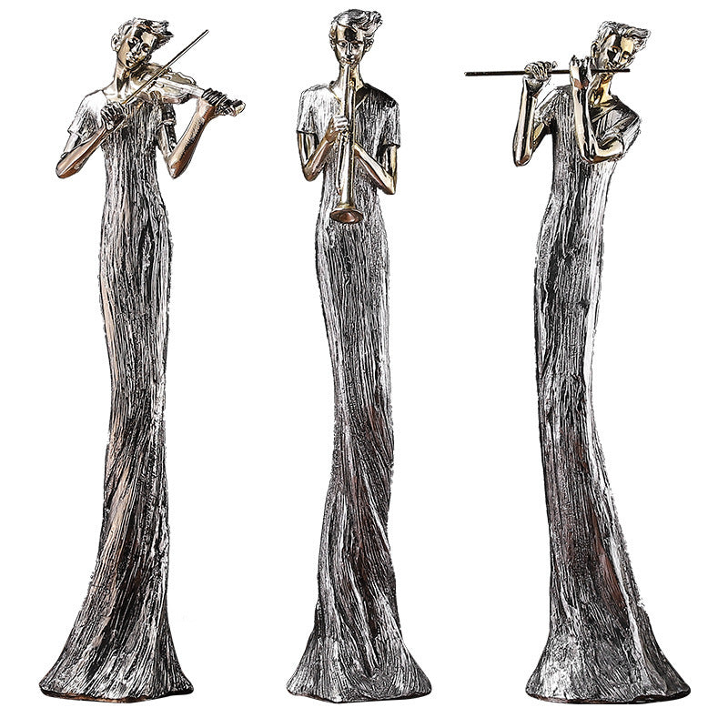 Luxury Resin Craft Character Ornament - Living Room Home Decoration