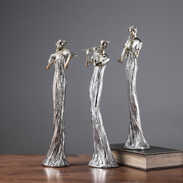 Luxury Resin Craft Character Ornament - Living Room Home Decoration