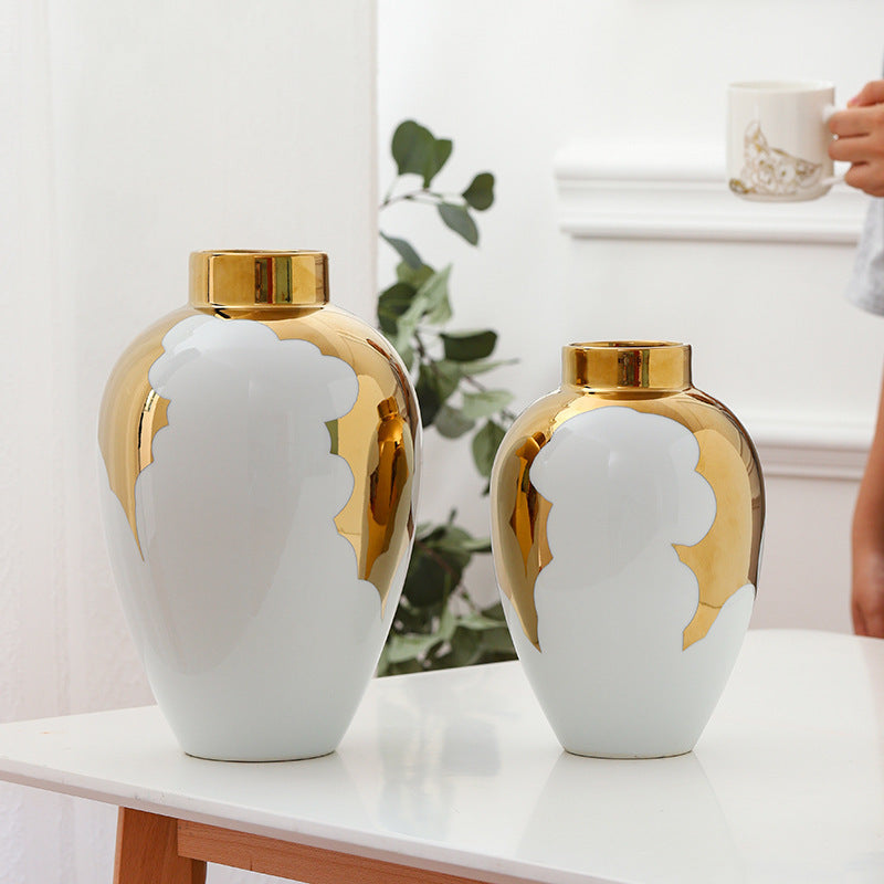 Luxury Ceramic Vases - Creative Electroplated Porcelain Home Decor