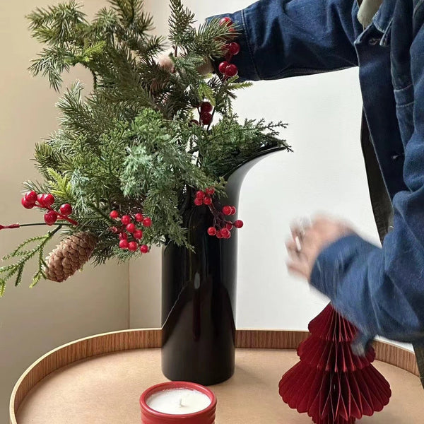 Hand-Painted Ceramic Vase - Artisan Home Decor for Living Room