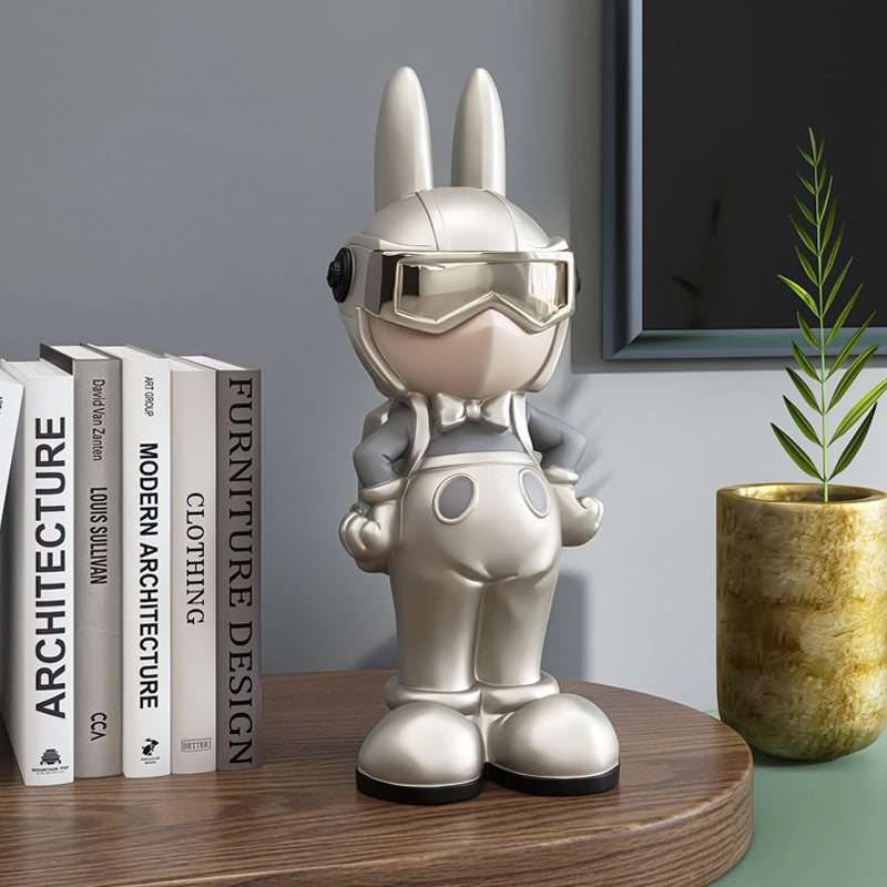 Cute Rabbit Home Ornament - Modern Animal Decoration for Living Room