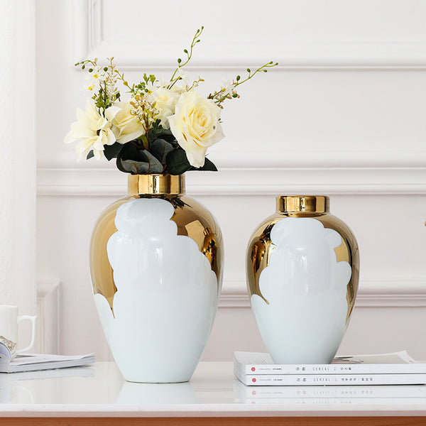 Luxury Ceramic Vases - Creative Electroplated Porcelain Home Decor